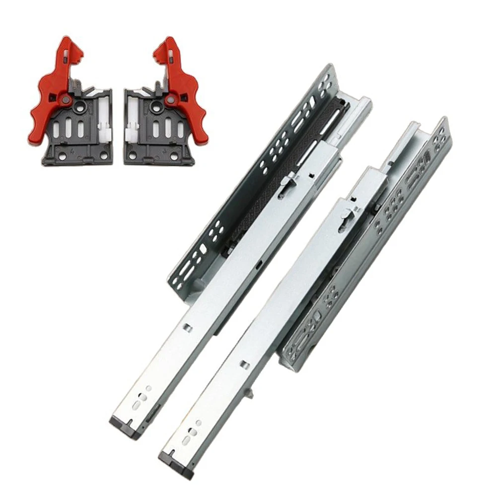 Premium Soft Close Undermount Drawer Runners - 500mm, 35kg Capacity, Full Extension Steel Glides, Zinc-Plated