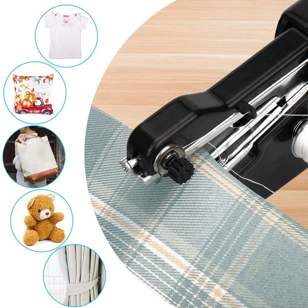 USB Electric Handheld Sewing Machine Kit for Curtain Leather