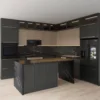 Cabinet, Solid Wood, Kitchen Cabinet, PVC Material, with Sink Design, Luxury Style, Popular Product 3