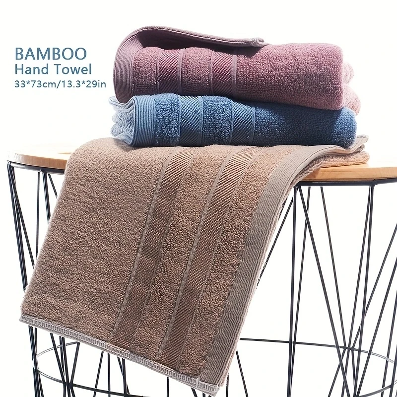 Natural Luxury Bamboo Cotton Hand Towel - Sustainable, Hypoallergenic, Super Soft & Highly Absorbent