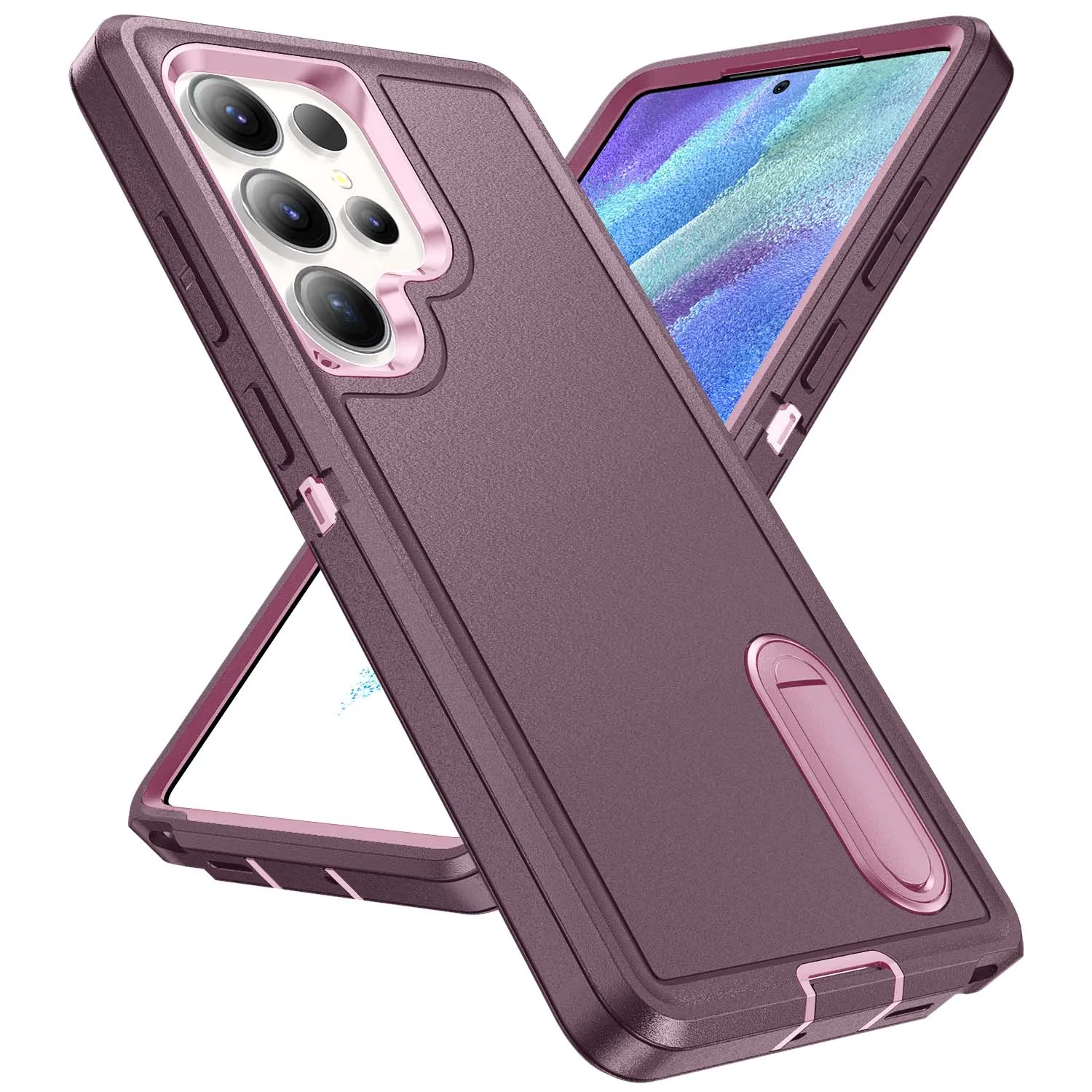 Durable Full Body Shockproof Rugged Kickstand Case with Anti-Scratch Protection