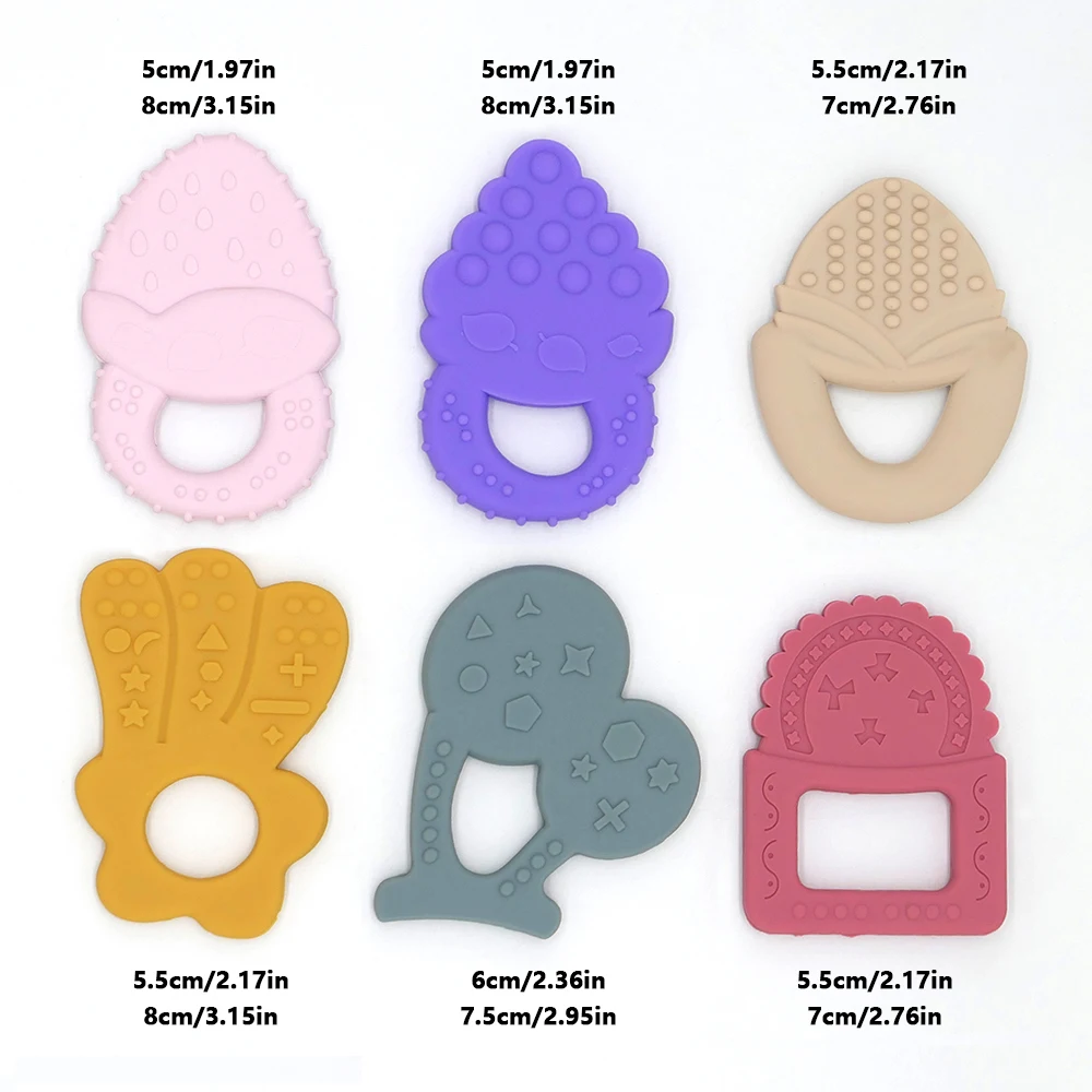 Fruit-Shaped Teether Pacifier Wristband, Anti-Thumb-Sucking Molar Soothing Toy for Teething Discomfort & Mood Relief