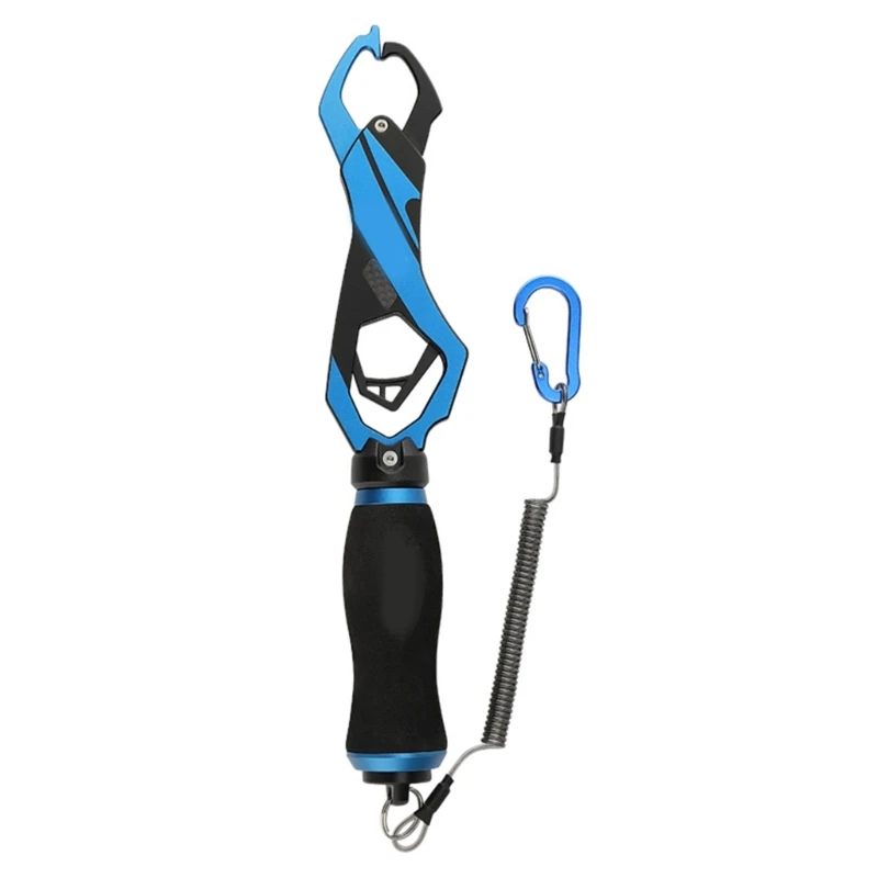 Aluminum Alloys Fishes Lip with Scale Fishes Grabber Clip Controllers Clamps Professional Fishing Control
