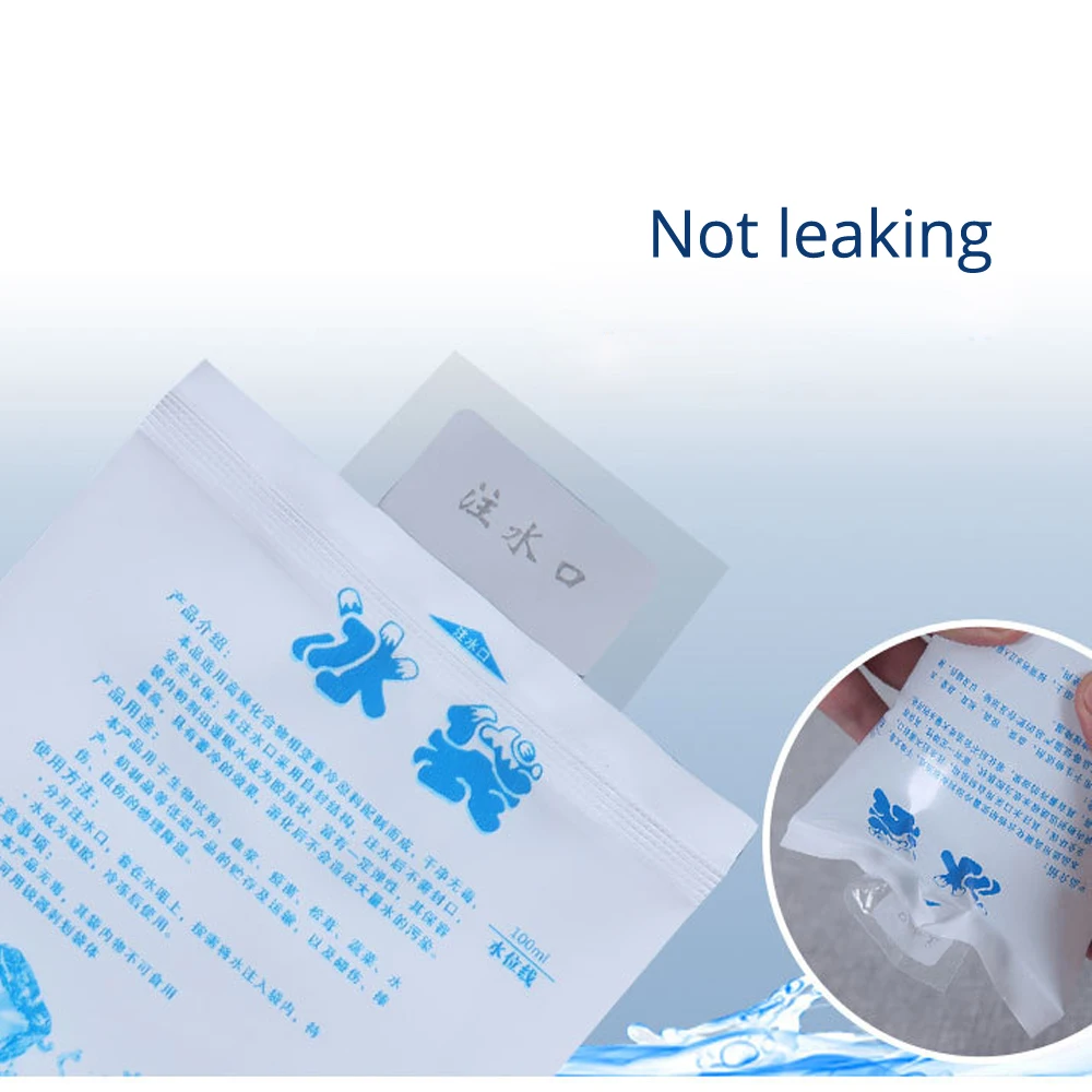 100/200/400/600/1000ML Ice Pack Gel Dry Cooler Bag Reusable Thickened Water Injection Icing Bag Cold Compress Refrigerate 5