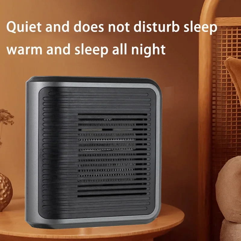 New Multi-Function Mini Heater Small Bathroom Heating Fans Plug Wall PTC Ceramic Electric Heater Touch Timer For Offices