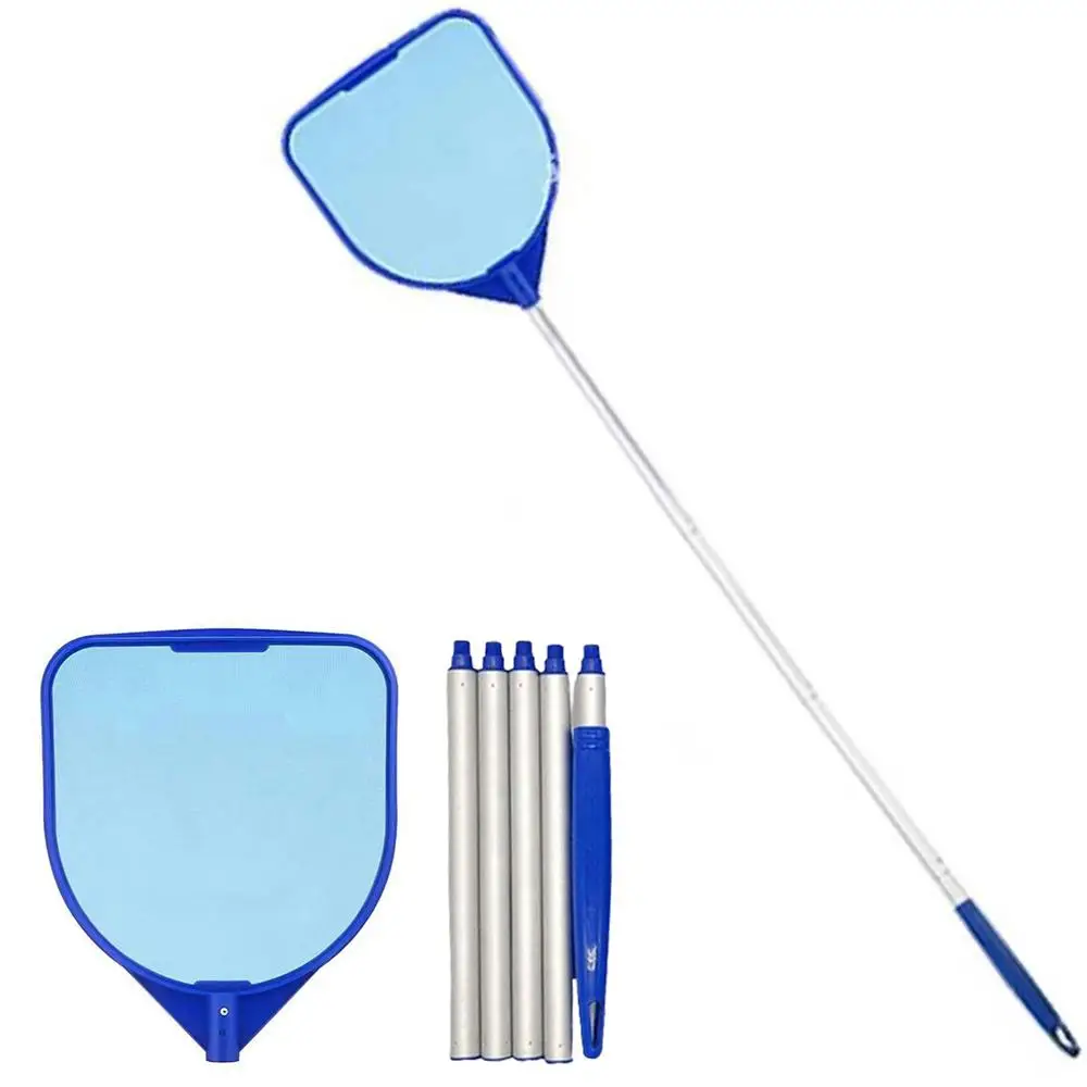 Description Picture 5 of itemSwimming Pool Sweeping Net Telescopic Rod Pool Skimmer Cleaning Springs Filter Mesh Surface Swimming Pool Pond Clean Tools