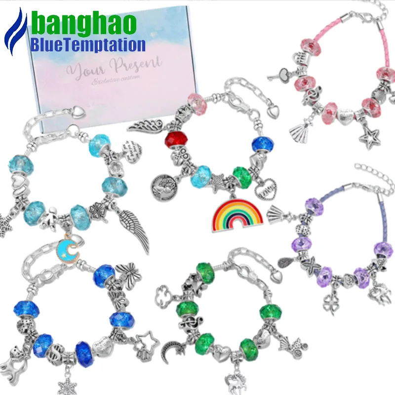 wholesale Fashion handmade diy Charms gift making accessories for jewelry pendants alloy beads bracelets HDT018