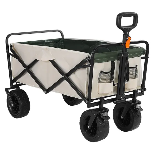 Designer Kültéri Kerti Szekerek Hordozható Összecsukható Kerekekkel Piknik Kemping Kocsi Horgászkocsik Otthoni Vásárlási Kocsik