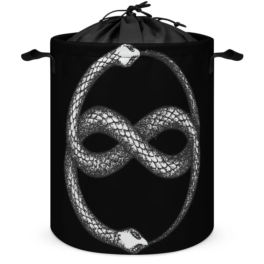 Contenitori Portaoggetti Homunculus Double Ouroboros Cesto Portabiancheria Grande Capacità Può Essere Piegato Craft Room Storage Novità Asciugamani Ma
