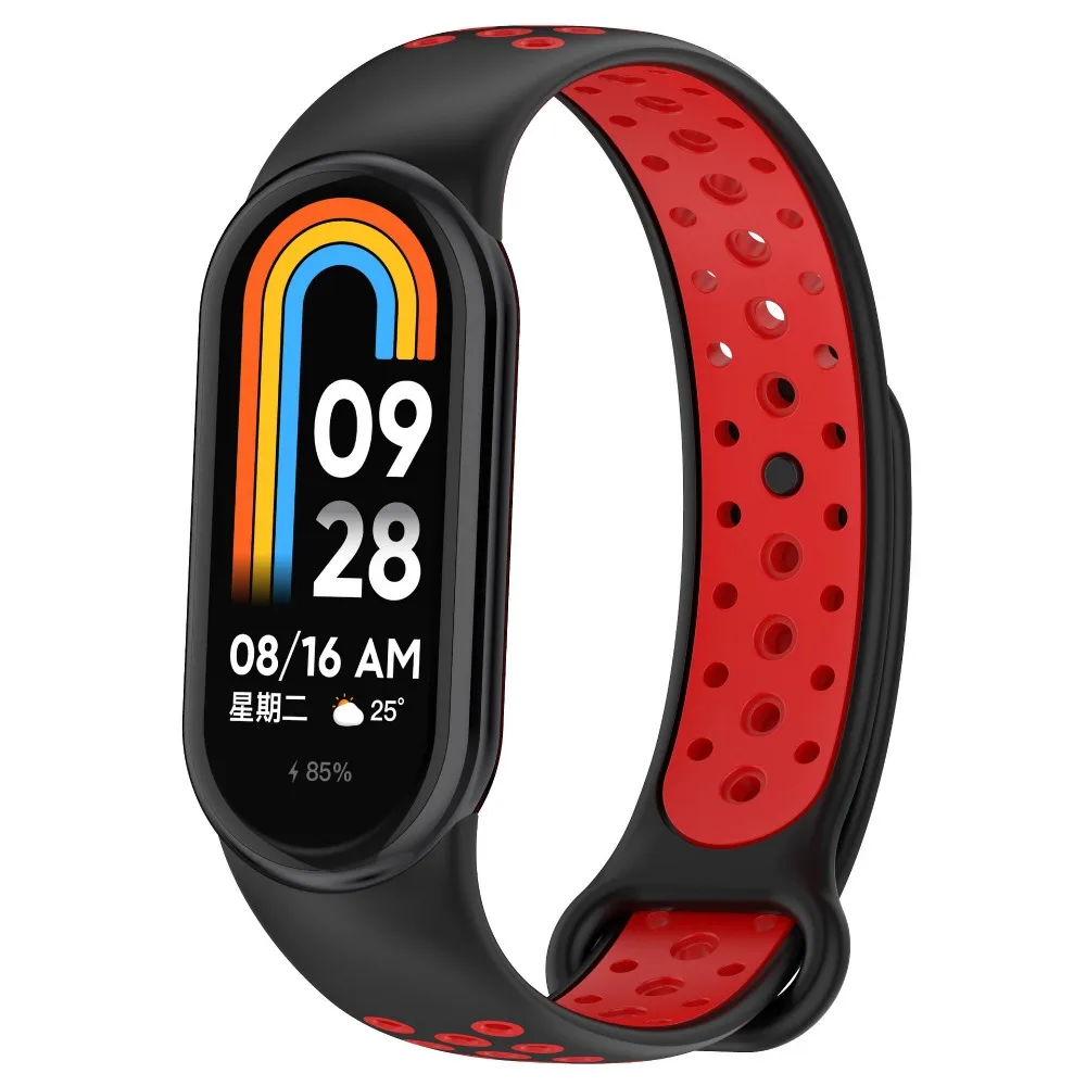 Two-Tone Silicone Smart Watch Replaceable Wristband and Sport Bracelet Accessories
