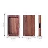 Wooden Business Card Holder Portable Magnetic Closure Business Card Case Walnut Wood ID Name Card Sleeve for Men Women Office 6