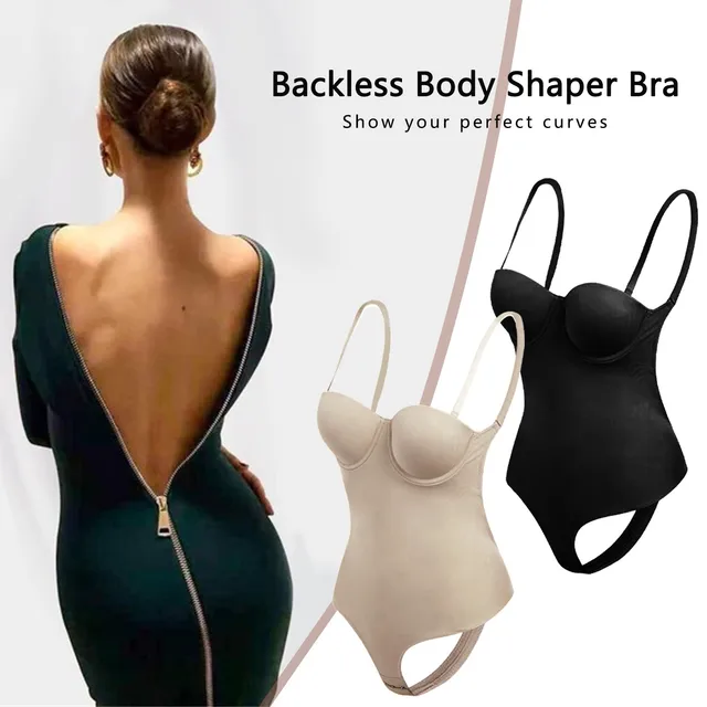 Women'S Corset Invishaper Halft Backbody Shaper Bra Plus Size Backless Built In Bra Tummy Control Shapewear Lenceria Para Damas 5