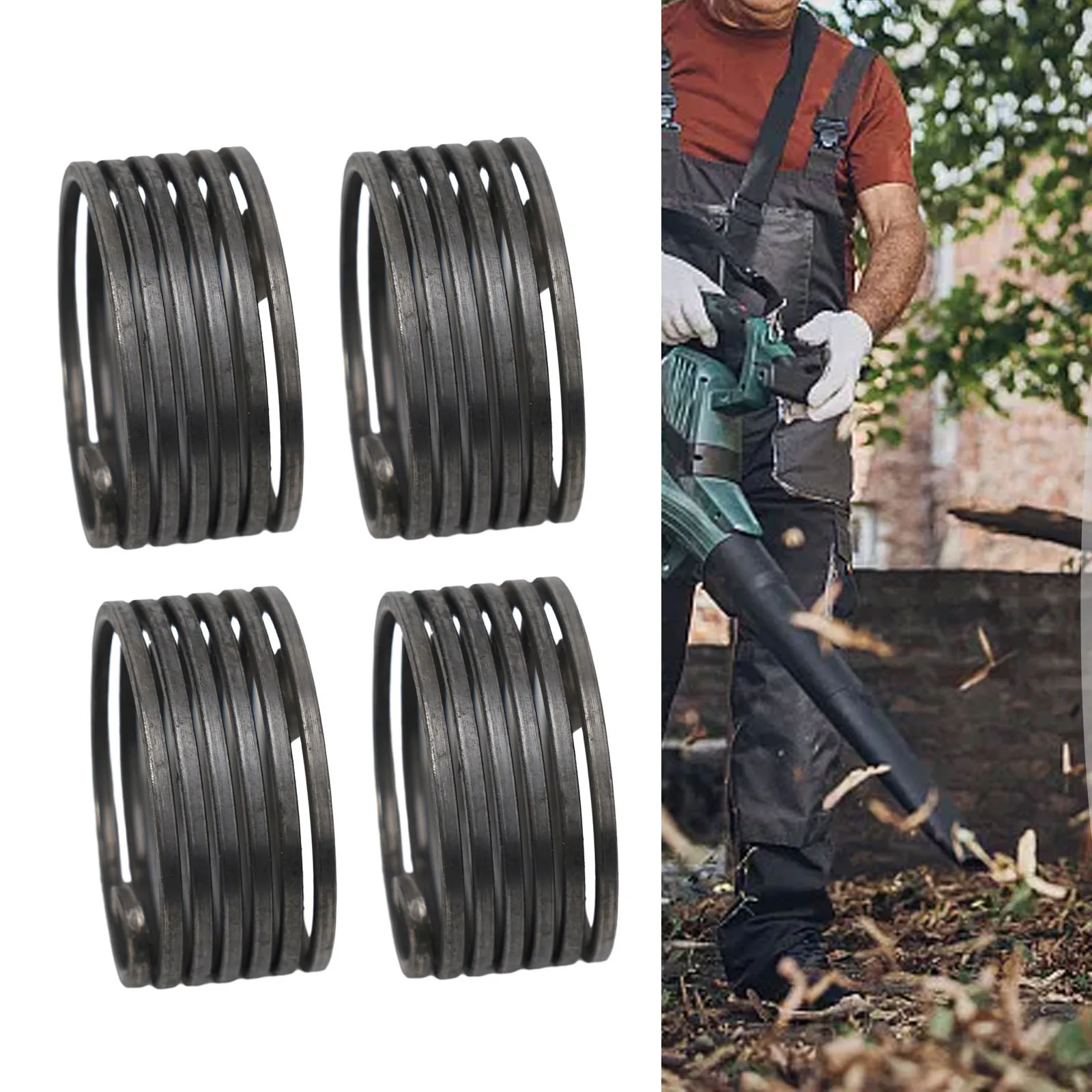 

2pcs Starter Spring Replacement For BG56C BG86C BG86 SH56 SH86 HS81RC 42411953501 Leaf Blower Garden Power Tool