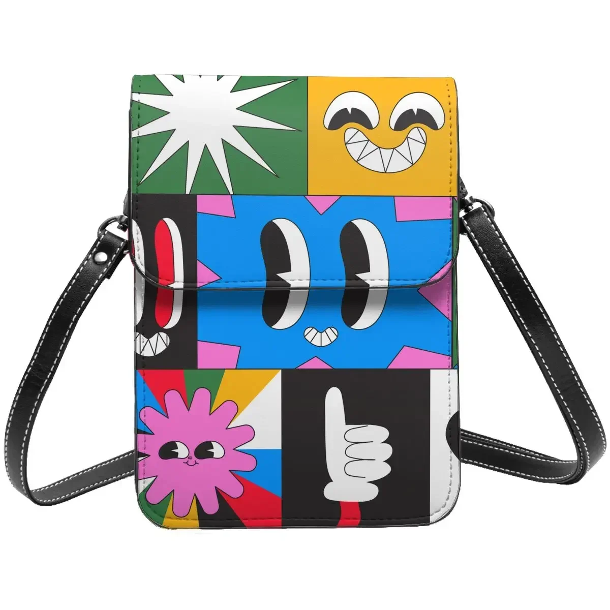 

Сумка на плечо с мультяшным рисунком, в стиле ретро