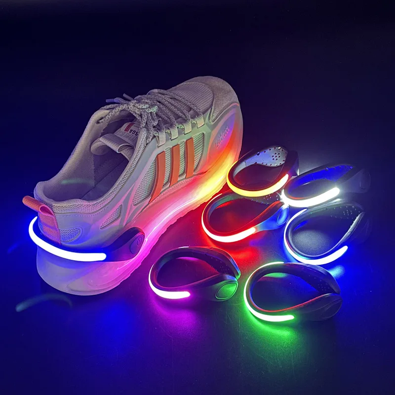 

Luminous Shoe Clip Light for Running Bicycle Safety Warning Led Flash Light Shoes Clip Flashing Novelty Lighting Outdoor Tools
