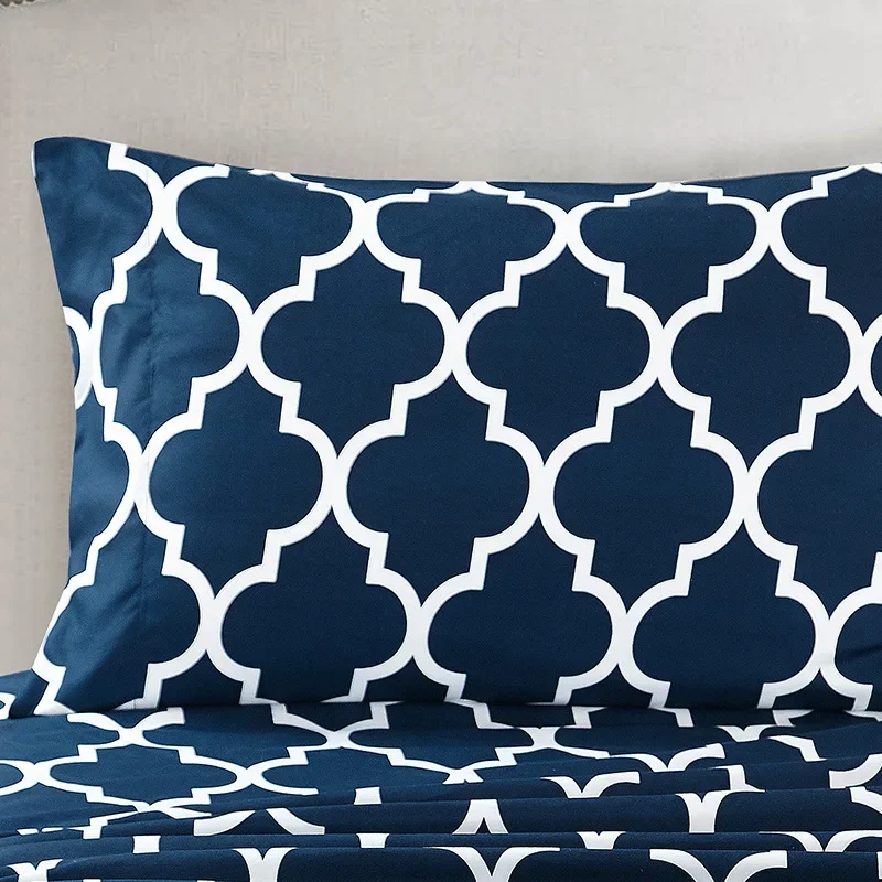 European Style Printed Queen Size Fitted Sheet Set Soft Comfortable Bed Sheets Set Elegant Skin-friendly Bedsheets Set Durable 3