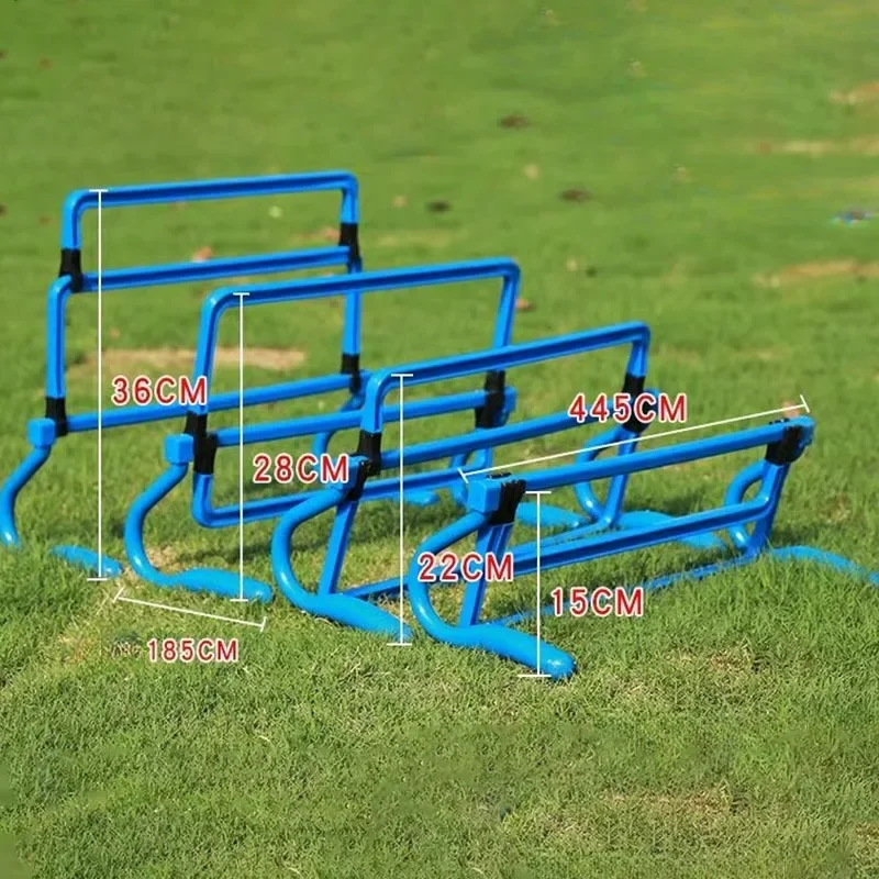 Football Training Hurdles Portable Sport Training Agility Hurdles Soccer Plyometric Speed Hurdle Foldable Adjustable Jumping Bar