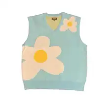

New men Luxury golf Flower Le Fleur Tyler The Creator Knit Casual Sweaters Vest sleeveless Asian Plug Size High Drake