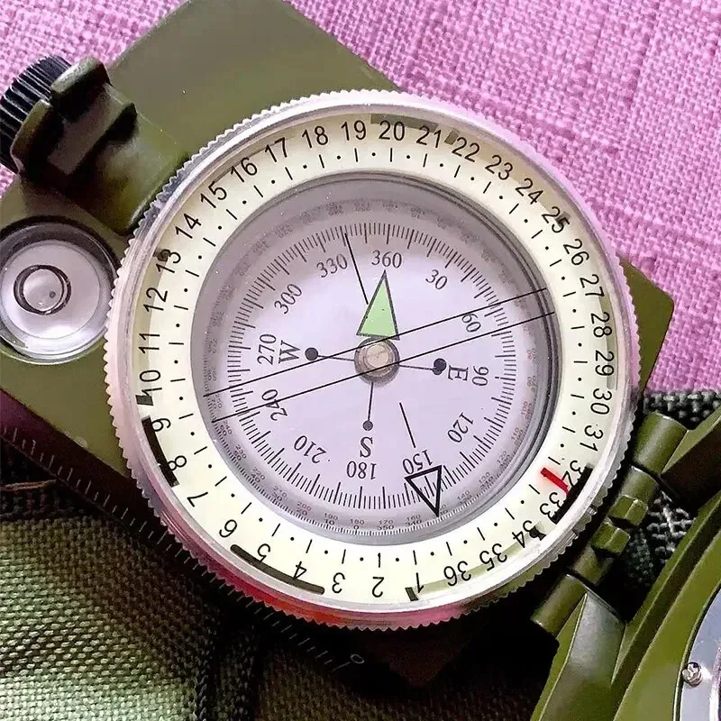 High Precision Compass Professional Outdoor Camping Multifunctional Military Green Precise Geological Tactical Compass 5