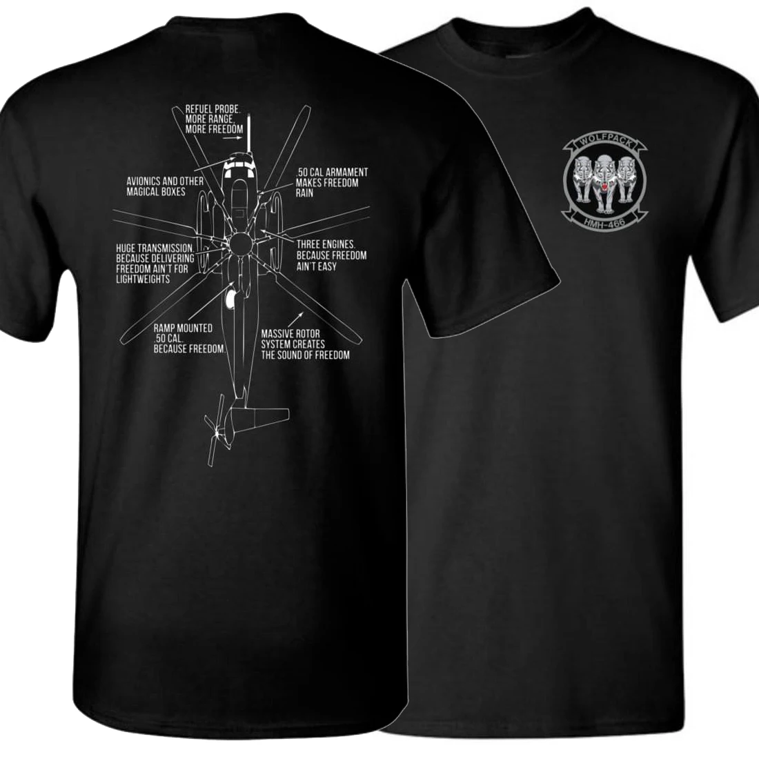 

CH-53 Super Stallion Transport Helicopter HMH-466 Squadron T-Shirt. Summer Cotton Short Sleeve O-Neck Mens T Shirt New S-3XL