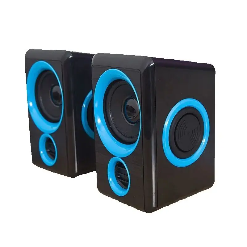 Computer Desktop Speaker Stereo Bass 2.5 Inch Speaker Dual Diaphragm 2.0 USB Wired Multimedia Music Speakers