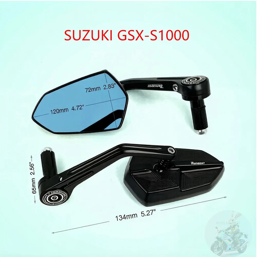 스즈키 GSX-S1000 GSX-S1000GT 범용 오토바이 7/8인치 22mm 핸들 바 엔드 백미러