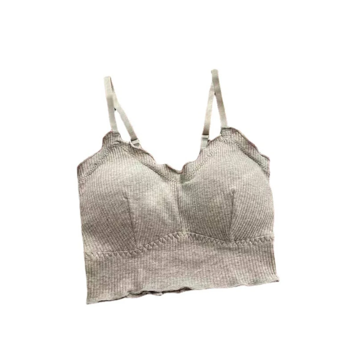 Spring and summer versatile camisole without steel rim beautiful back girls bra high school students gathered to wrap chests