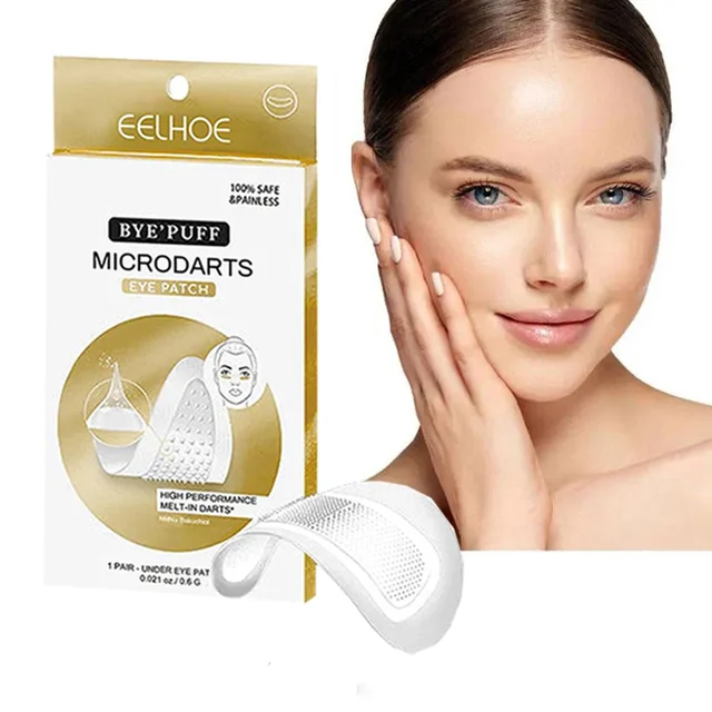 5Pairs Hyaluronic Acid Microneedle Eye Patches For Dark Circles Moisturizing Under Eye Gel Pads Skin Care 4