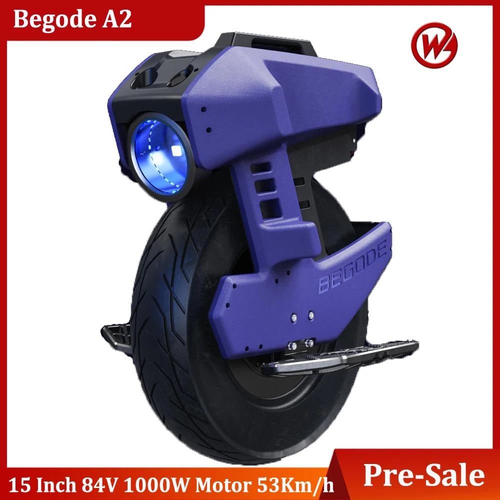 Pre Sale Newest Begode A2 Electric Unicycle 84V 750Wh Upgrade Aluminum