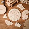 Kids Montessori Wooden Clock Toys Time Learning Teaching Aids Educational Toys For Children Primary School Clever Board Toys 1