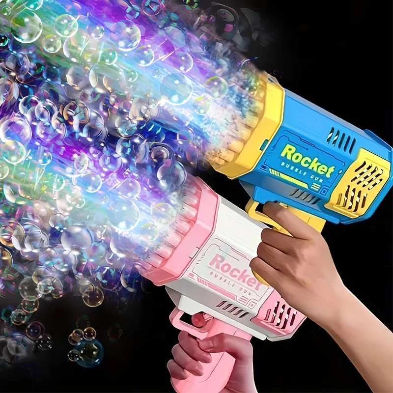40 hole Rocket Launcher Bubble Machine Outdoor Blowing Bubble Toy