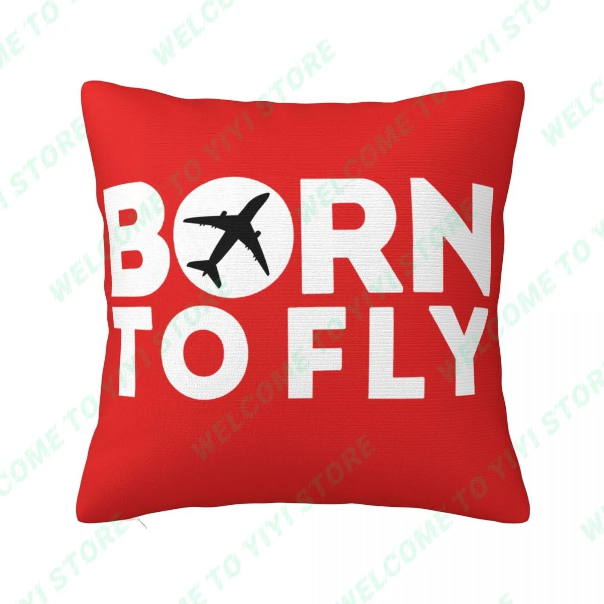 

Pillow Covers 45*45cm-Born To Fly Flight Pilot Pillowcase Car Decorative Cushion Cover Sofa Room Decorative Throw Pillow Cover