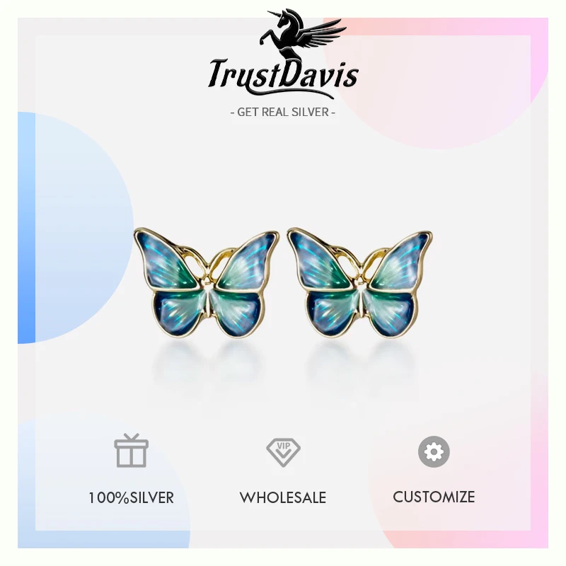 Orecchini SPACEFISH Diamanti G/H Orecchini A Perno Oro Bianco 14k Con Diamanti 3/4 CT TW - Certificati, Colore G/H, Chiusura A Farfalla Orecchini Eleganti Farfalla