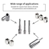 Drill Socket Adapter Kit Impact Drill Extension Bit Socket Adapter Kit 1/4'' 3/8'' 1/2'' Square Head 1/4'' Hex Shank Drill Tools 3