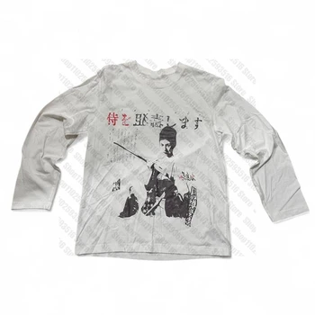 Japanese Y2k Clothes Women Shoujo Girl Style Long Sleeve Kawaii Women's Cropped Graphic T Shirts Female Clothing Emo Harajuku 1