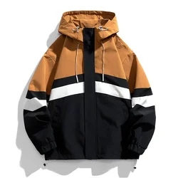 8XL 9XL Bomber Jacket Men Spring Autumn Hooded Windbreaker Solid Casual Coat Streetwear Retro Hip-hop Military Motorcycle Jacket