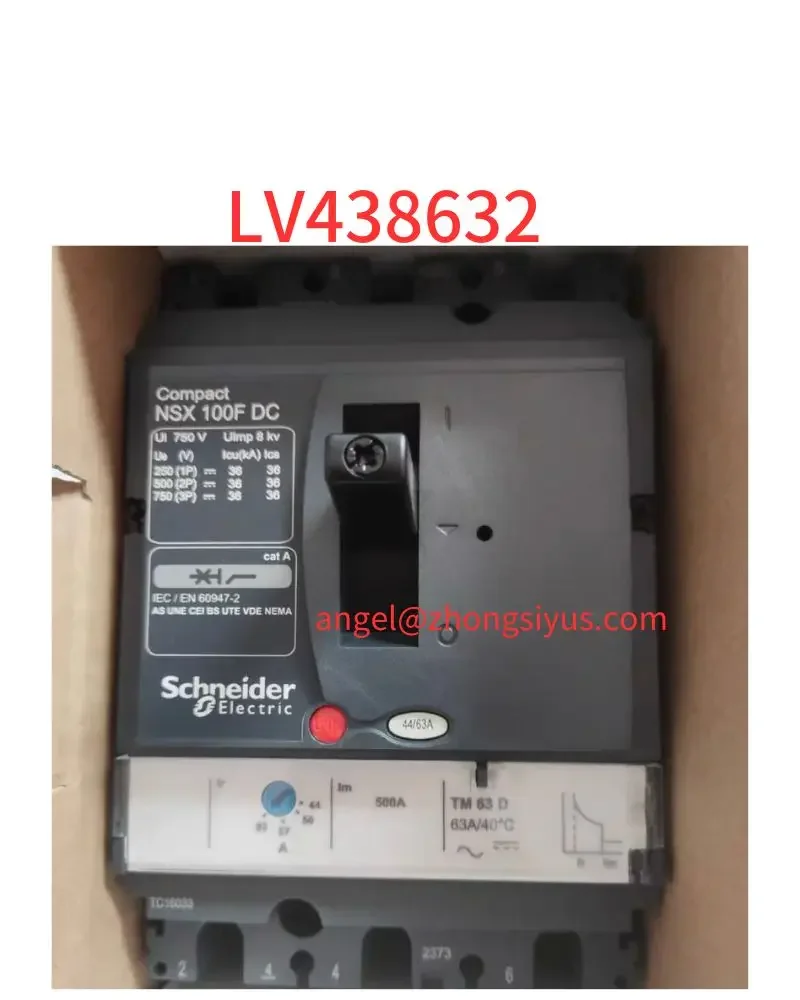 New molded case circuit breaker NSX100FTM63DC LV438632