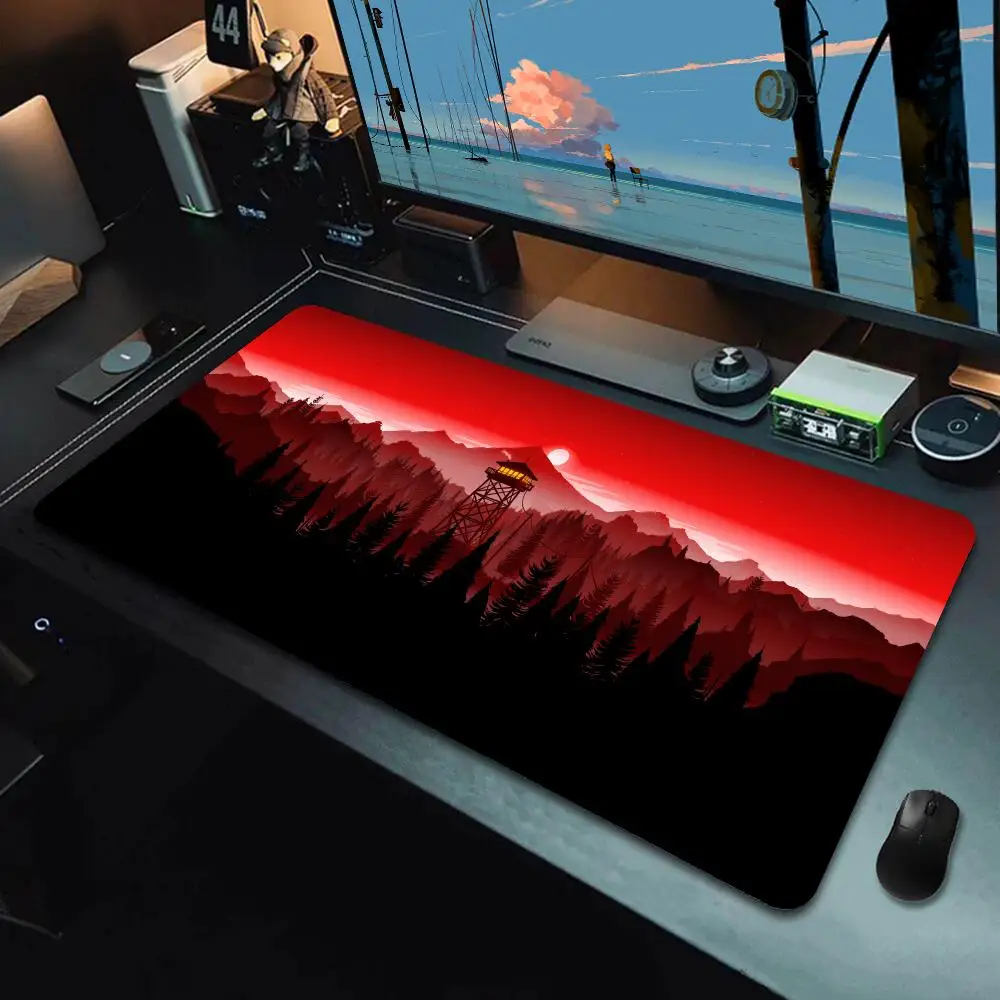 D-Deep Forest Firewatchs  Mouse Pad High-End E-Sports Mouse Pad Game Swordsmith Zero-Smooth Fps Special Rubber Mouse Pad