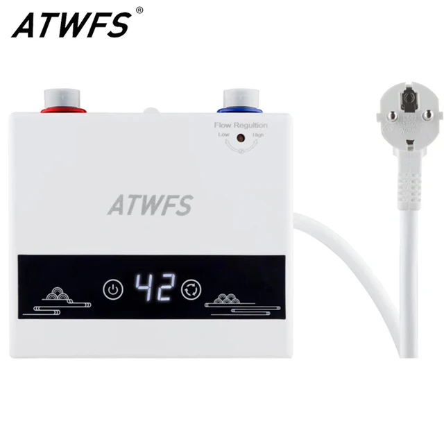 ATWFS 220V chauffe-eau électrique eau chaude pour salle de bain Thermostati sans réservoir instantané maison douche chauffage cuisine 1