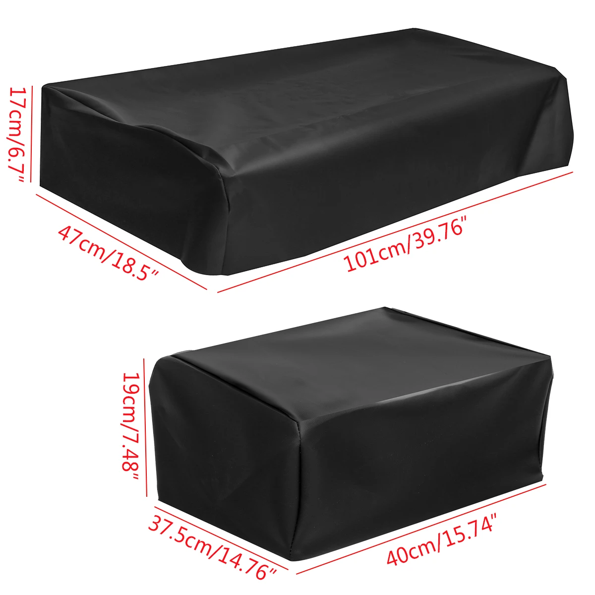 PU Leather Golf Cart Seat Covers Black Replacement Skin