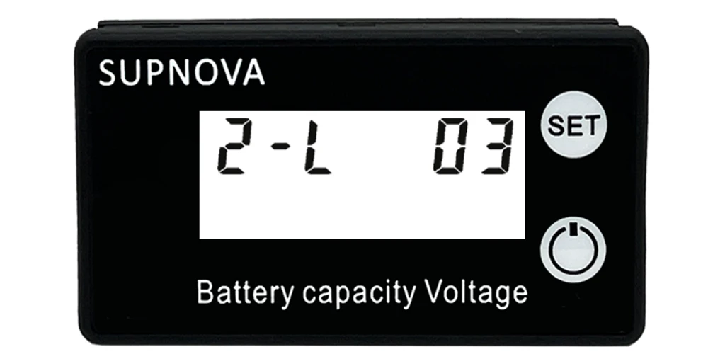 Ternary lithium battery setting mode for capacity voltmeter