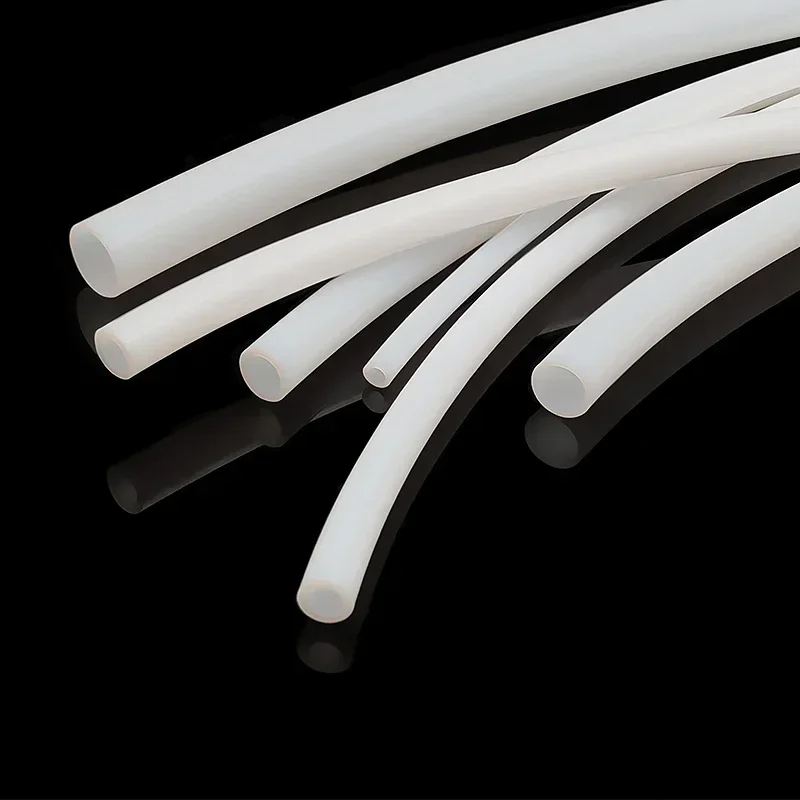 High-Temperature White PTFE Teflon Tubing - Low Friction, Heat Resistant Insulated Pipe, 50cm/1m, ID 1mm-19mm