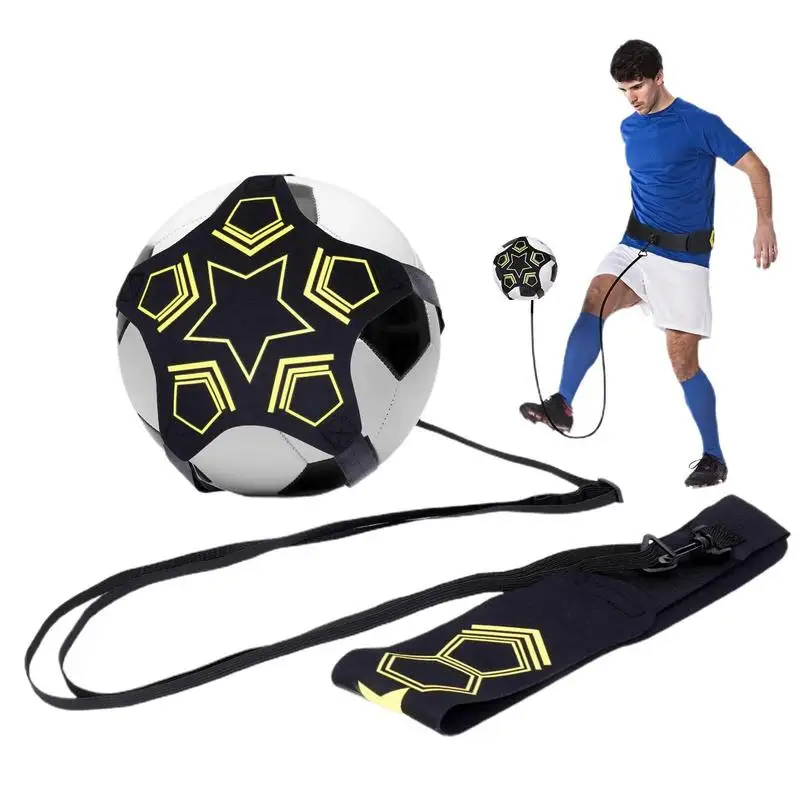 

Soccer Ball Juggle Bag Children Auxiliary Circling Belt Kick Solo Soccer Trainer Football Kick Kids Football Training Equipment