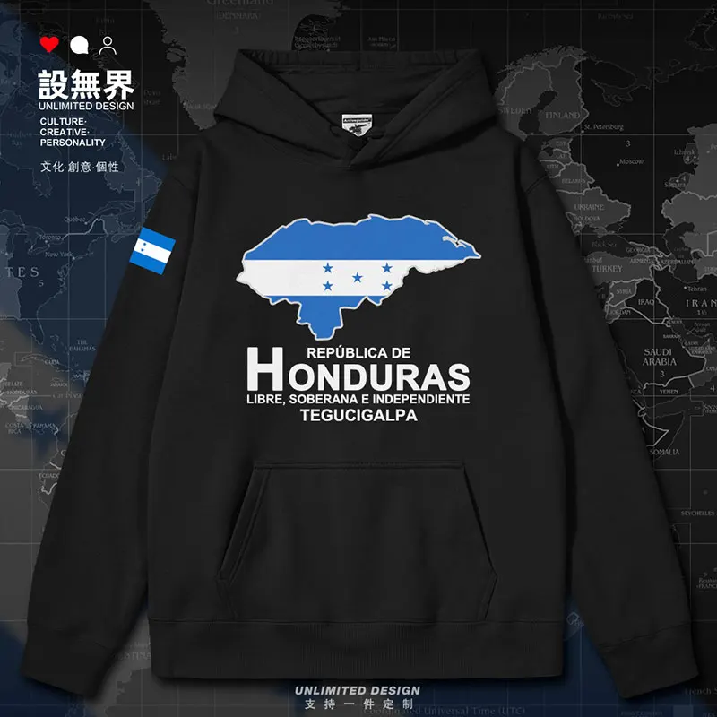 

Honduras National Map mens hoodies clothing long sleeve casual new for men men's sweatshirt streetwear clothes autumn winter