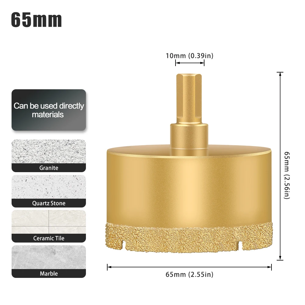 High-Grade Diamond-Coated Drill Bit for Tile, Marble, Glass, and Ceramic Drilling