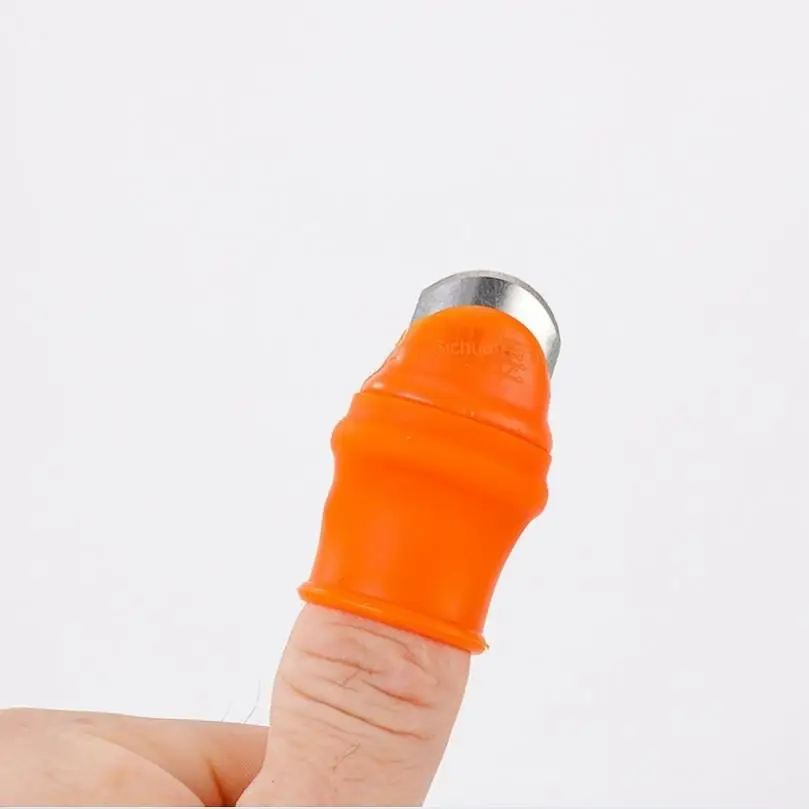 Silicone Thumb Cutter Finger Knife- Protector Gears Cutting Vegetable Harvesting Cut Plant Blade Scissors Garden Tools 6PCS/set