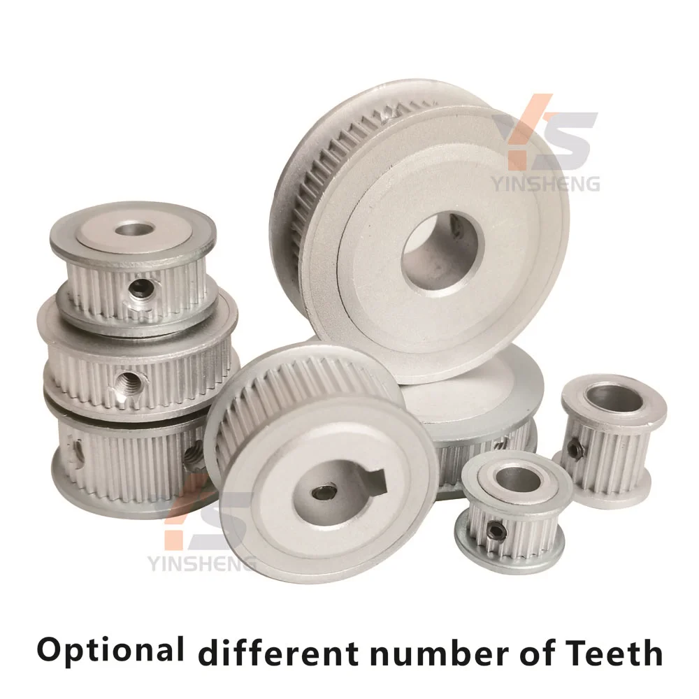 timing pulley timing belt pulley 16/20/30/32/40/50/60 Teeth 2GT Timing Pulley Aluminum alloy G2M Synchronous Toothed Wheel for 3D printers /CNC machines