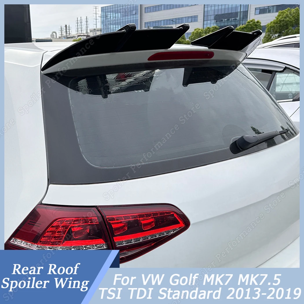 자동차 리어 루프 스포일러 윙 트렁크 테일 ABS 교체, VW 골프 MK7 MK7.5 TSI TDI 표준 2013-2019 용