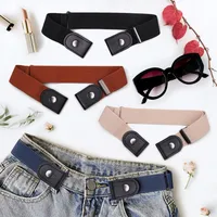 New Adjustable Belts Women Buckle-Free Waist Jeans Pants Stretch Elastic Waist Men Canvas Belt Lazy Invisible Seamless Belt 2025 - Image 3