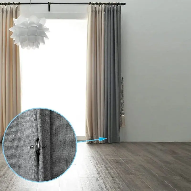 Curtain Magnets Closure Magnetic Curtain Clips Snap Fastener for Indoor Outdoor Curtains Light Prevent Light Leaking Button 1Set